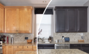 recoloring kitchen cabinets
