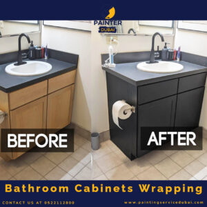 Bathroom Cabinets Wrapping